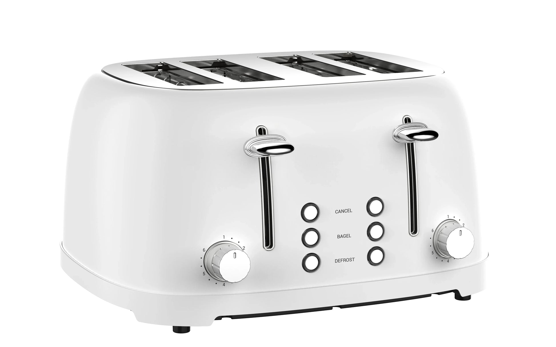 KTX-469651 Retro 4-Slice Stainless Steel Electric Pop-Up Toaster with Grill Feature