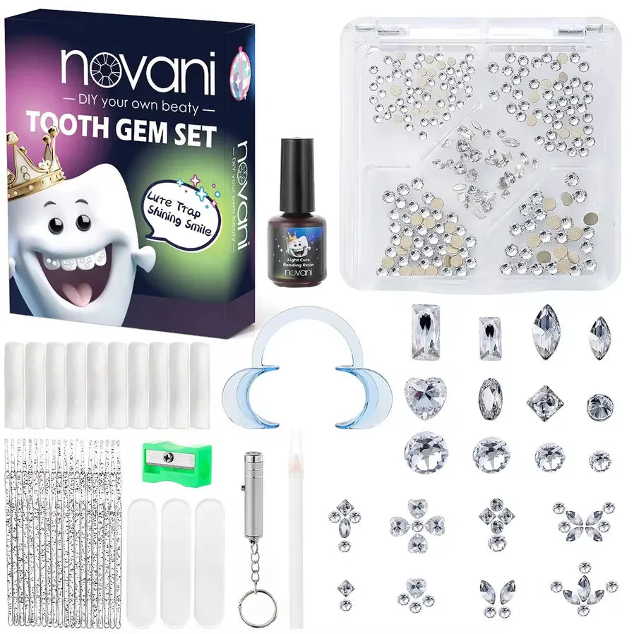 JMT-546314 Gold Tooth Gems Kit for Artistic Dental Decoration