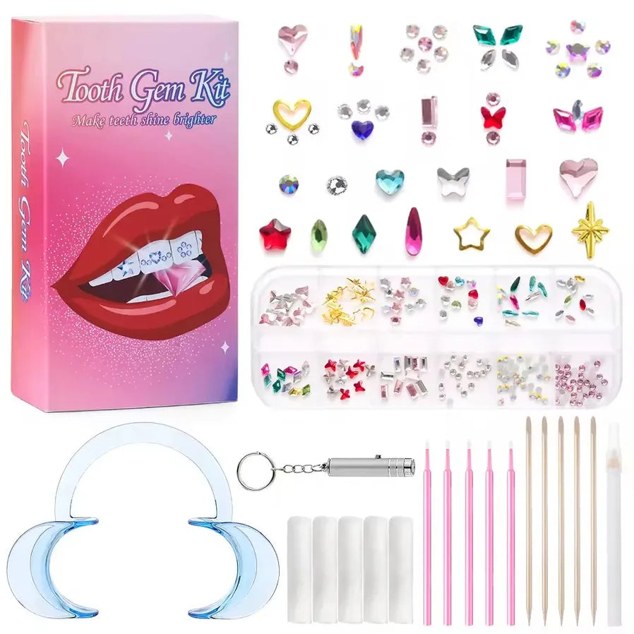 JMT-546314 Gold Tooth Gems Kit for Artistic Dental Decoration