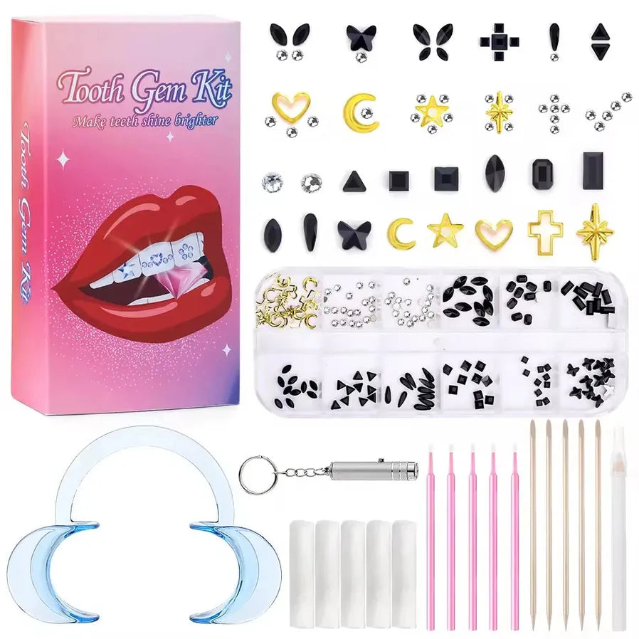 JMT-546314 Gold Tooth Gems Kit for Artistic Dental Decoration