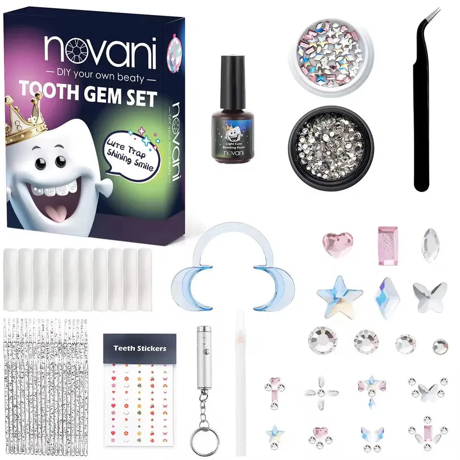 JMT-546314 Gold Tooth Gems Kit for Artistic Dental Decoration