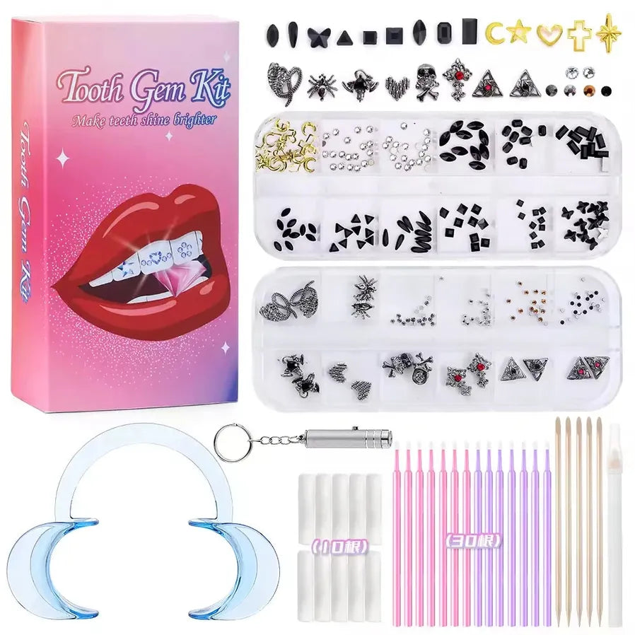 JMT-546314 Gold Tooth Gems Kit for Artistic Dental Decoration