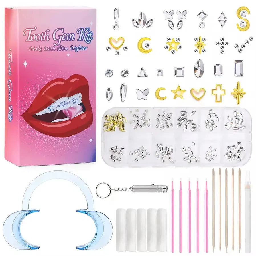 JMT-546314 Gold Tooth Gems Kit for Artistic Dental Decoration