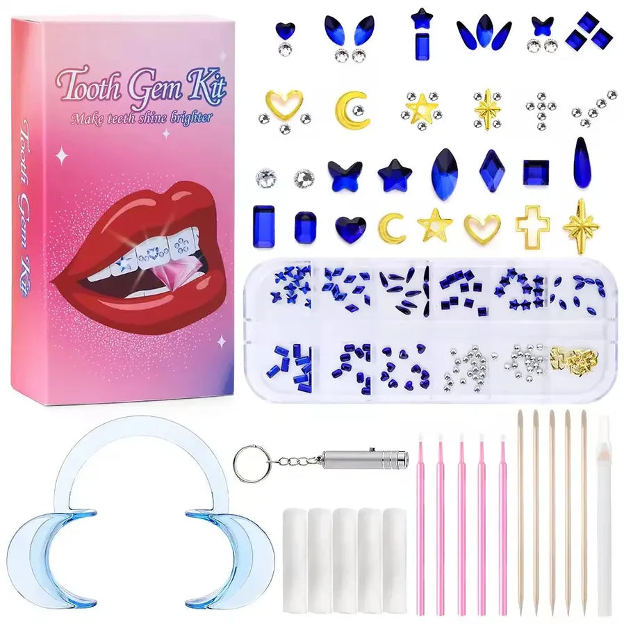 JMT-546314 Gold Tooth Gems Kit for Artistic Dental Decoration