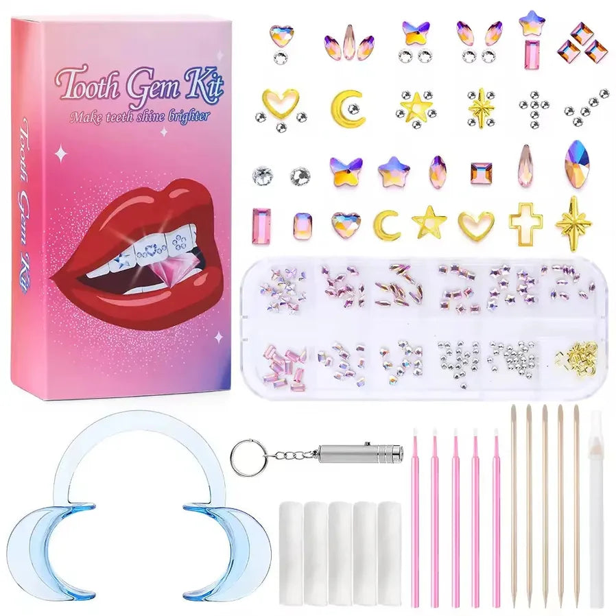 JMT-546314 Gold Tooth Gems Kit for Artistic Dental Decoration