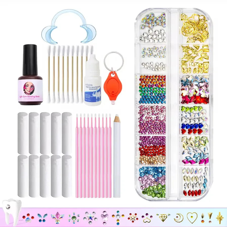 JMT-546314 Gold Tooth Gems Kit for Artistic Dental Decoration