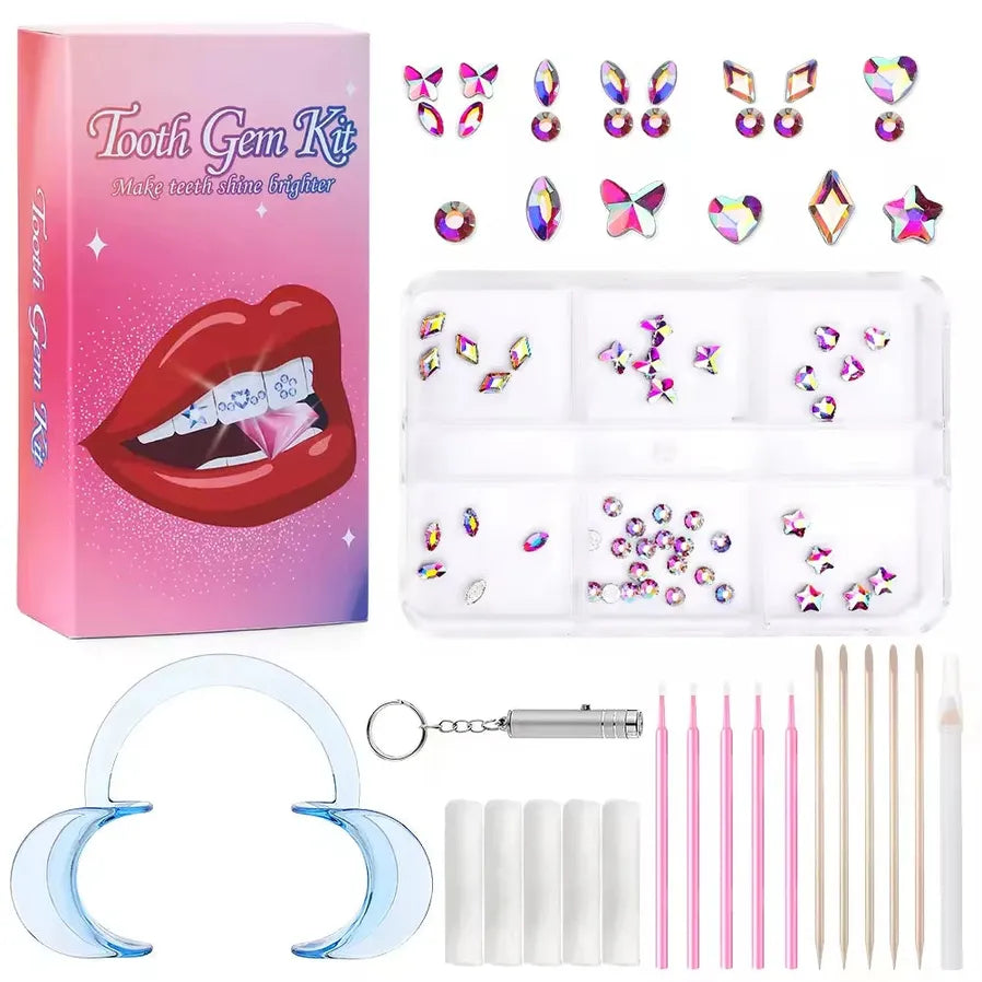 JMT-546314 Gold Tooth Gems Kit for Artistic Dental Decoration