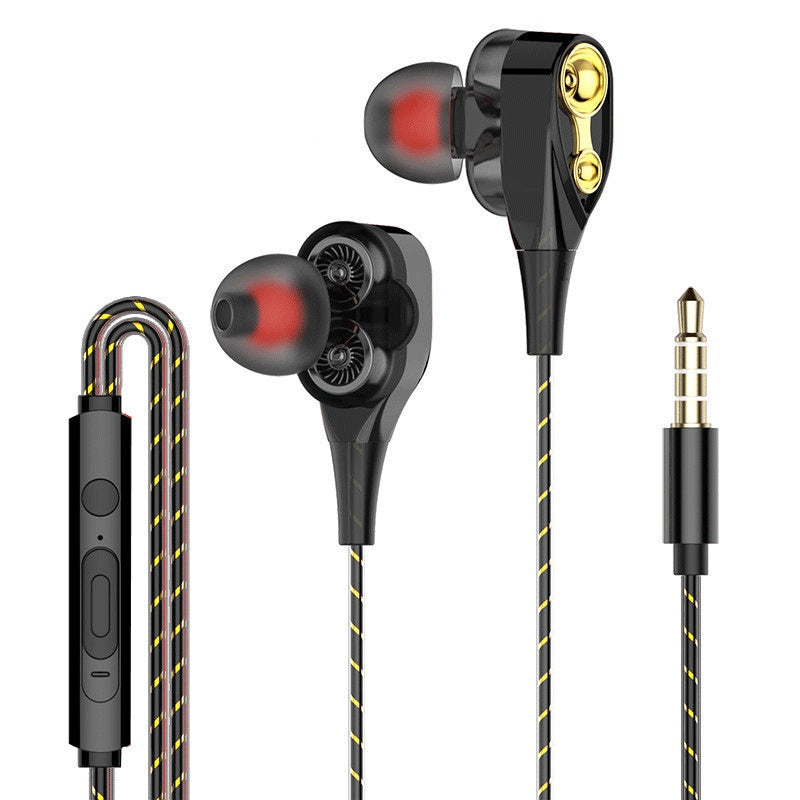 KTX-951251 Versatile 10mm Wired and Wireless Earphones with Microphone - Available in Pure White, Black, and Gold