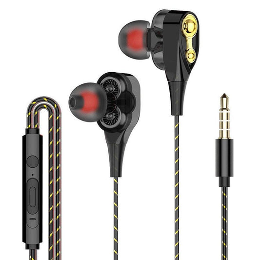 KTX-951251 Versatile 10mm Wired and Wireless Earphones with Microphone - Available in Pure White, Black, and Gold