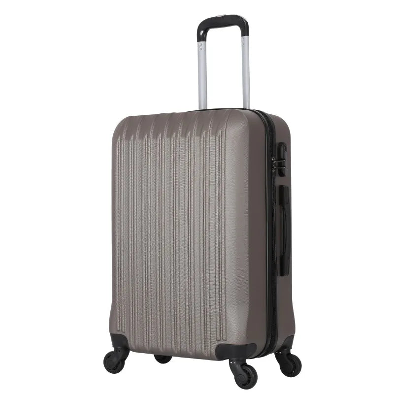 KTX-503059 Spacious 3-Piece ABS Trolley Luggage Set with Smooth-Gliding Wheels