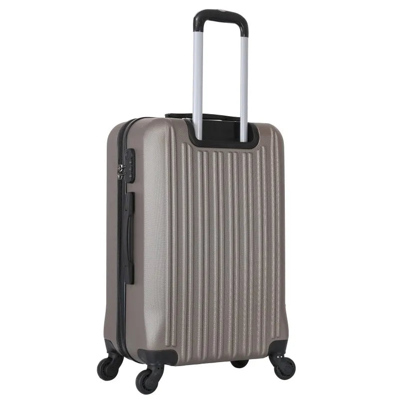 KTX-503059 Spacious 3-Piece ABS Trolley Luggage Set with Smooth-Gliding Wheels