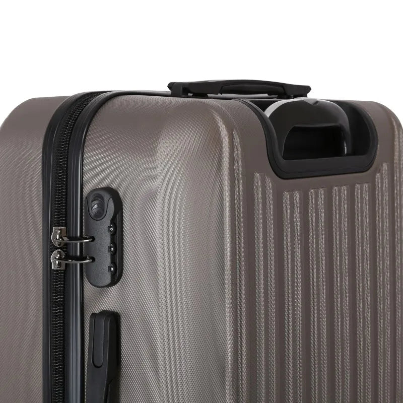 KTX-503059 Spacious 3-Piece ABS Trolley Luggage Set with Smooth-Gliding Wheels