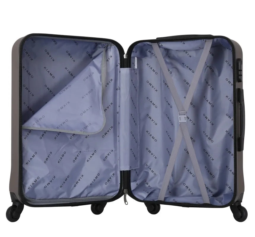 KTX-503059 Spacious 3-Piece ABS Trolley Luggage Set with Smooth-Gliding Wheels