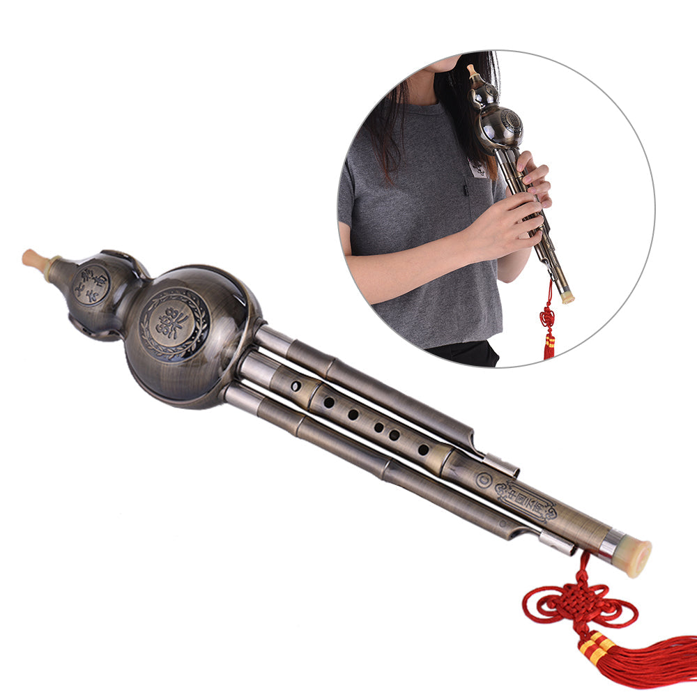 KTX-568467 C Tone Hulusi Traditional Musical Instrument with Authentic Sound