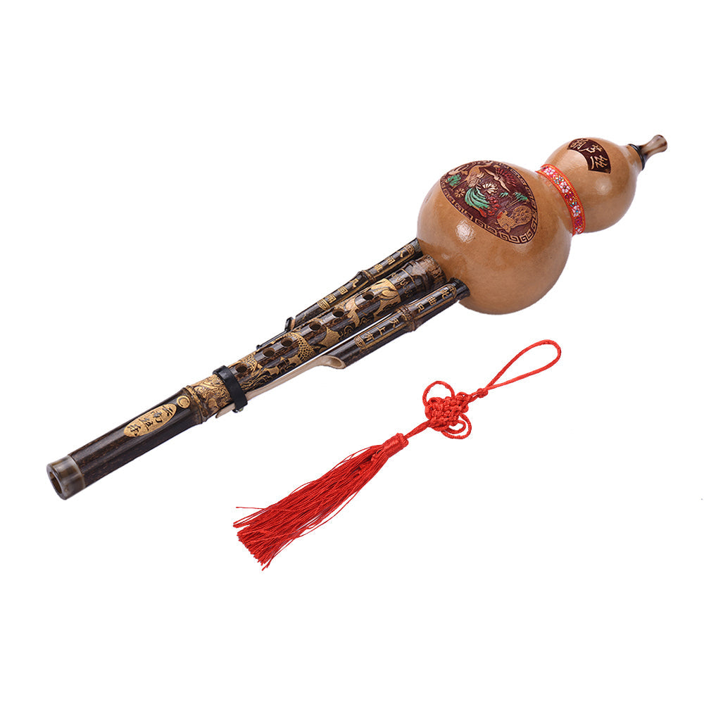 KTX-568467 C Tone Hulusi Traditional Musical Instrument with Authentic Sound
