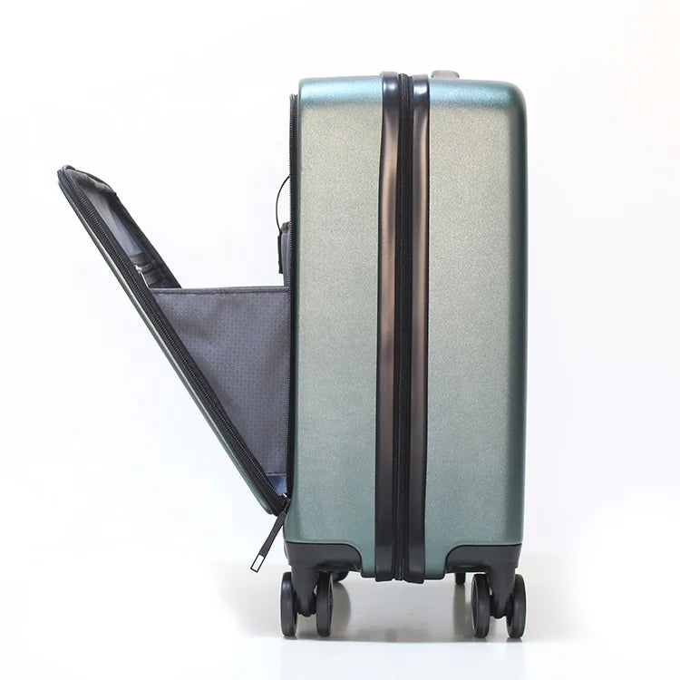 KTX-813779 Smart Carry-On Trolley Bag with Laptop Compartment and Front Pocket Design