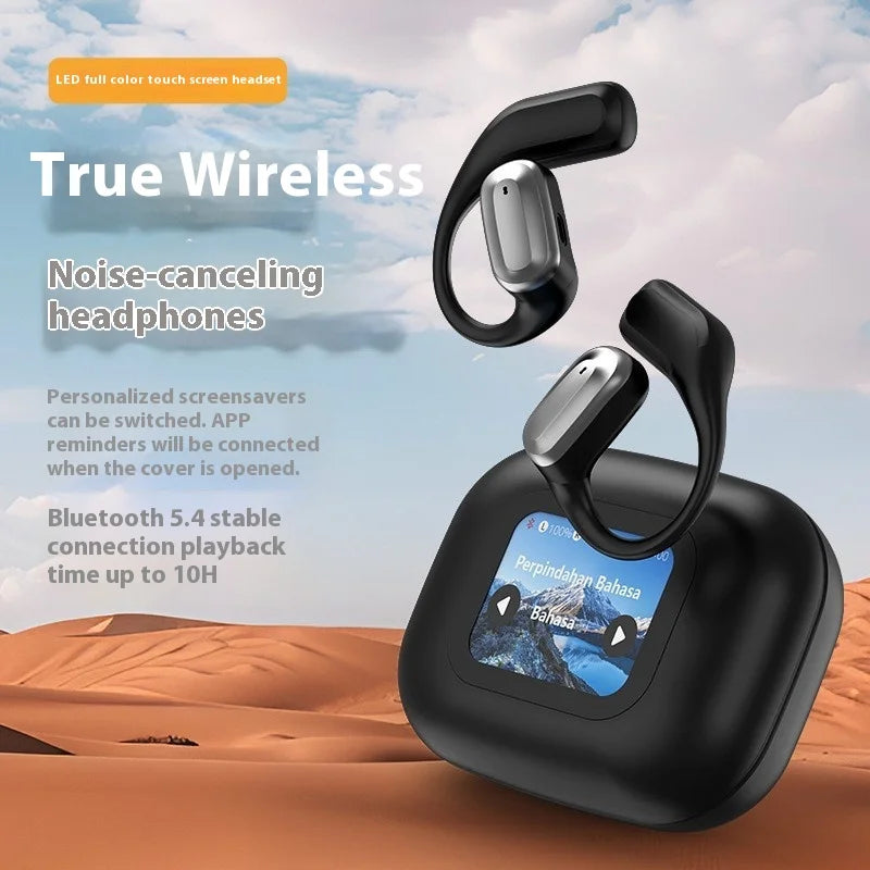 KTX-788691 AI Translation Bluetooth Headset with Color Screen and Long Battery Life, LED Indicator, Simultaneous Interpretation