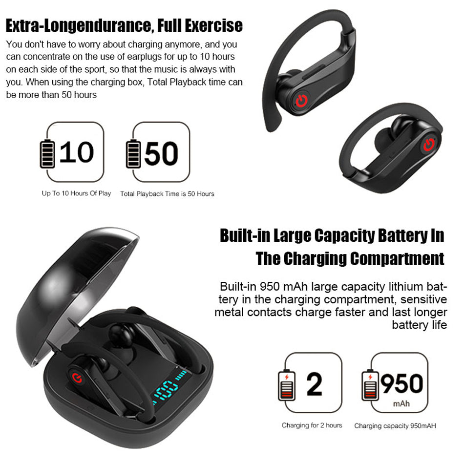 KTX-724307 Bluetooth Subwoofer Headset for Immersive Audio Experience