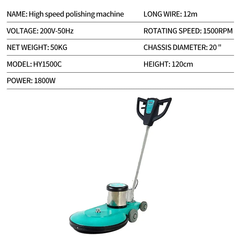 KTX-600403 High-Speed Floor Burnisher and Polisher for Shops and Hotels