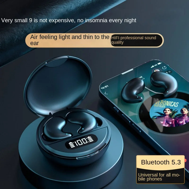 KTX-542355 YYK-790 Wireless Bluetooth In-Ear Headset with Comfortable Side Sleep Design and Dual Noise Cancelling Technology