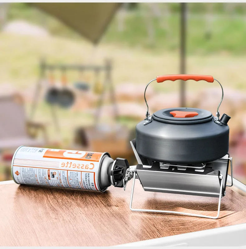 KTX-468115 Custom Logo Detachable Windproof Camping Gas Stove for Outdoor Activities