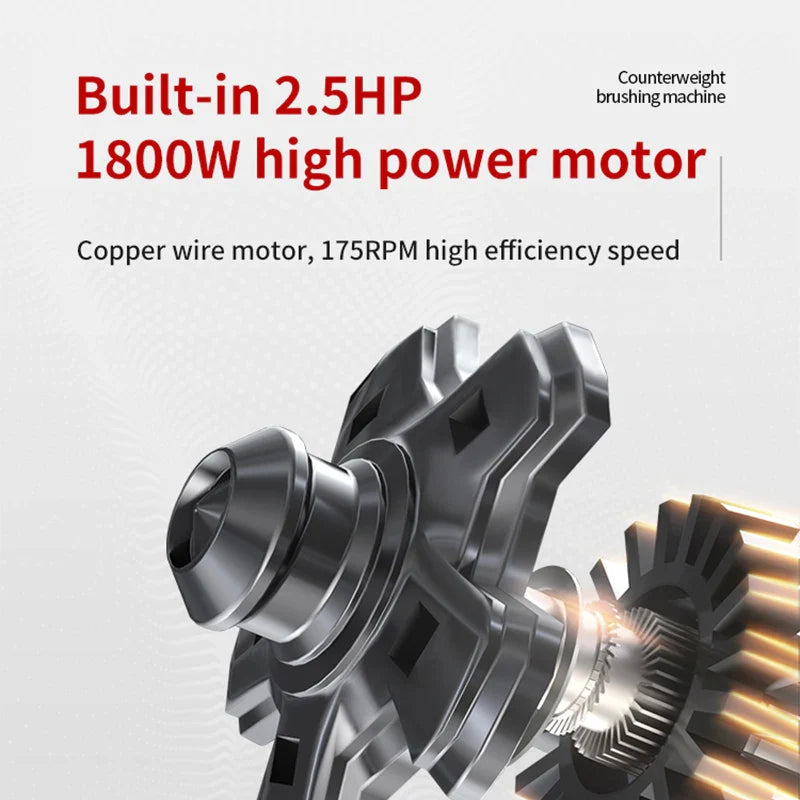 KTX-798163 17 Inch Floor Scrubber Polishing Machine for Wood Waxing and Commercial Cleaning