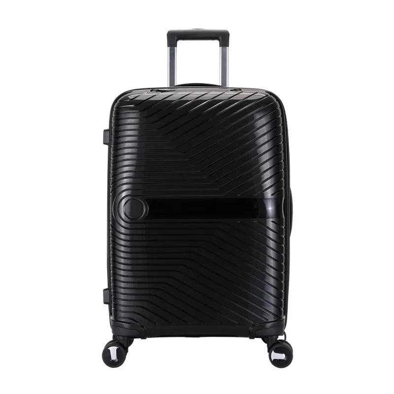 KTX-227411 PP Luggage Set - 3 Waterproof Hard Shell Travel Suitcases in 20'', 24'', and 28'' Sizes