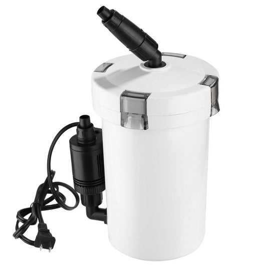 JMT-559626 3-Stage External Canister Filter for 28 Gallon Aquariums with Quiet 105 GPH Pump and Easy Installation