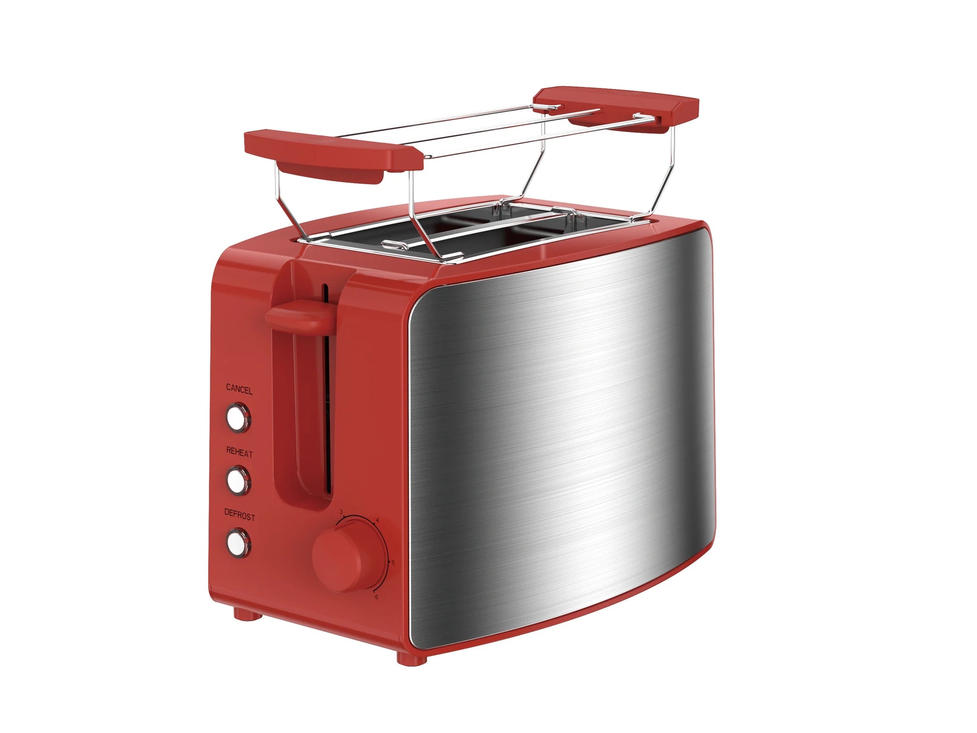 KTX-291155 Long Electric Toaster with Built-In Bun Warmer for Efficient Toasting