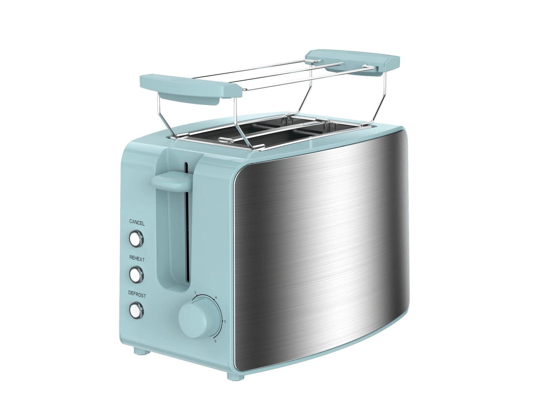 KTX-291155 Long Electric Toaster with Built-In Bun Warmer for Efficient Toasting