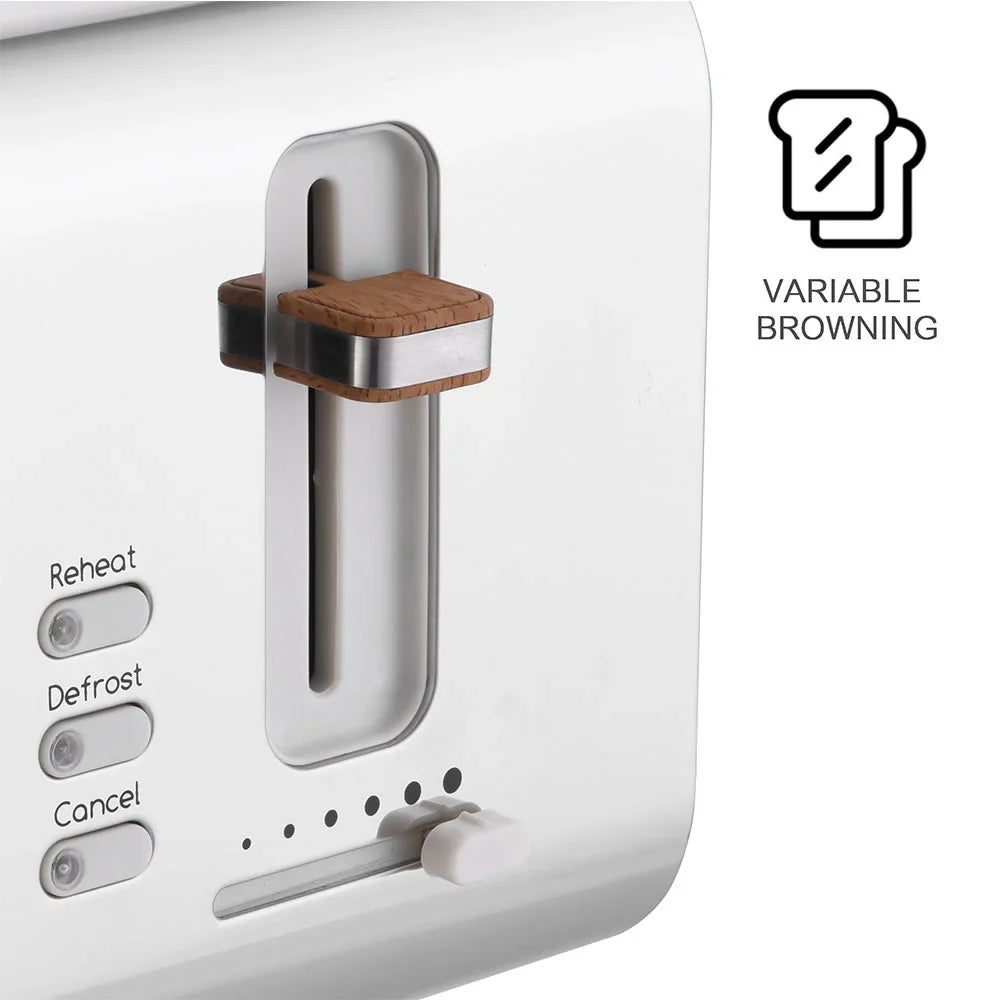 KTX-700179 Automatic 2-Slice Electric Toaster with Defrost Function and Pop-Up Feature