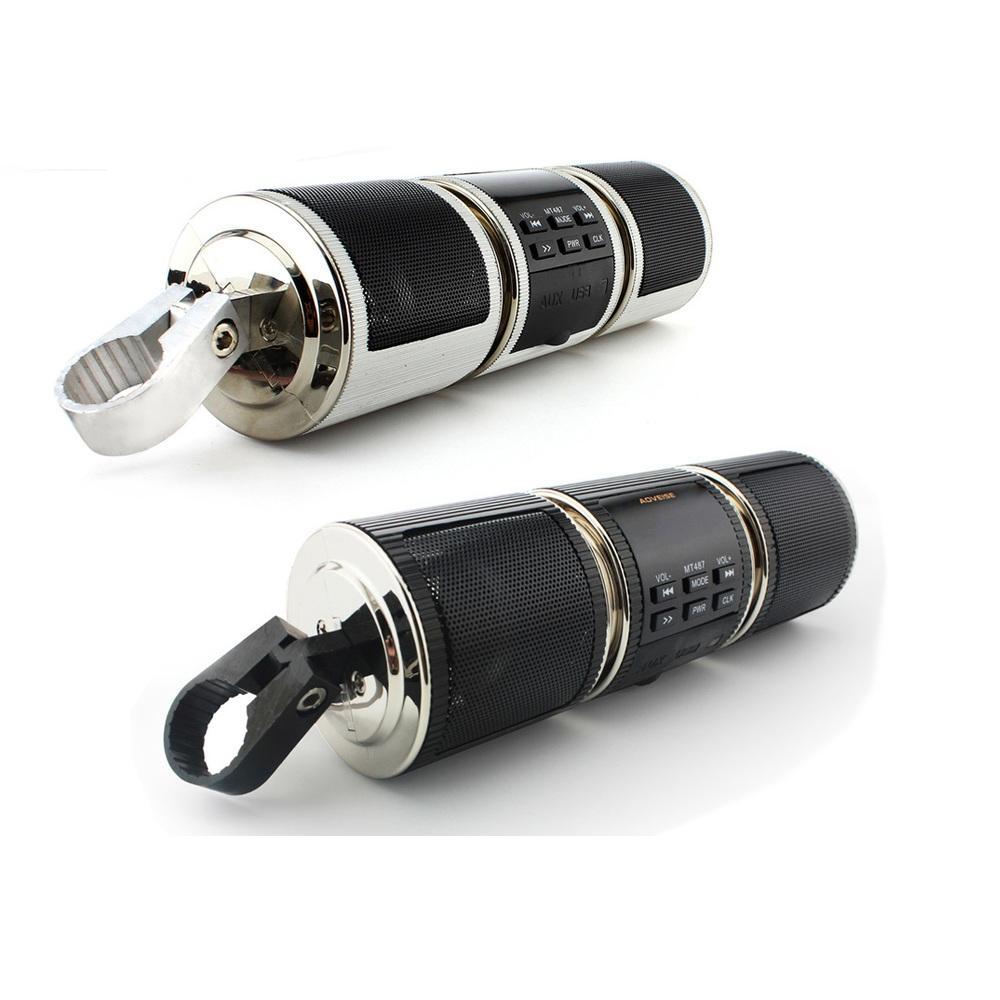 KTX-112083 Waterproof Bluetooth Motorcycle Speakers with FM Radio, USB and AUX Audio Player