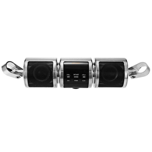 KTX-112083 Waterproof Bluetooth Motorcycle Speakers with FM Radio, USB and AUX Audio Player