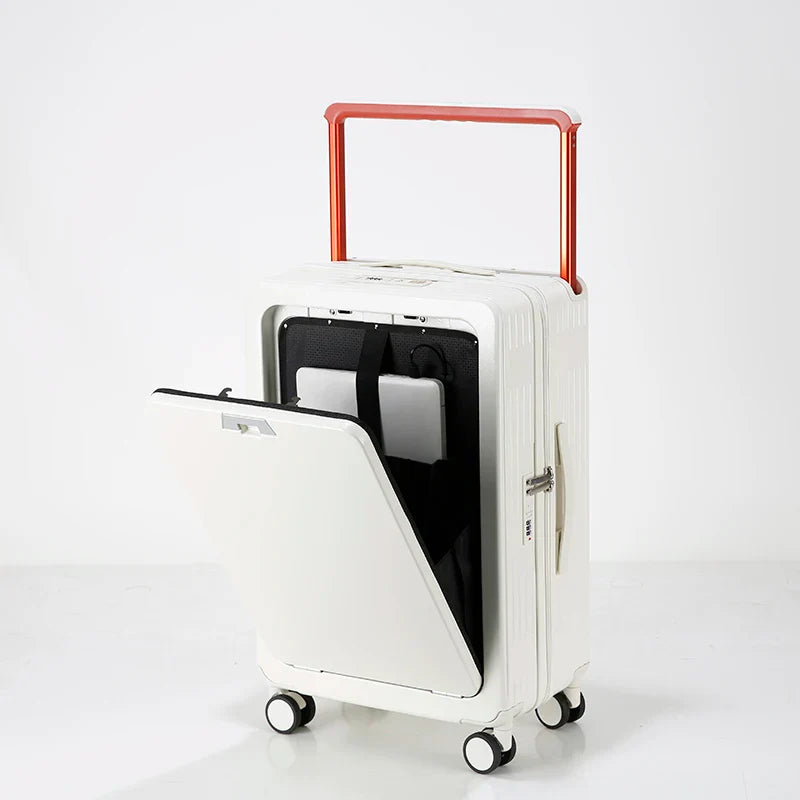 KTX-864659 Soft Shell Carry-On Suitcase with Open Top and Laptop Compartment for Travelling