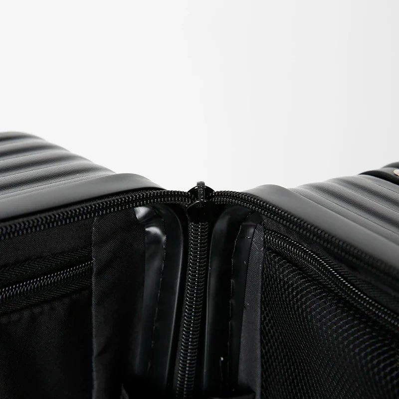 KTX-864659 Soft Shell Carry-On Suitcase with Open Top and Laptop Compartment for Travelling