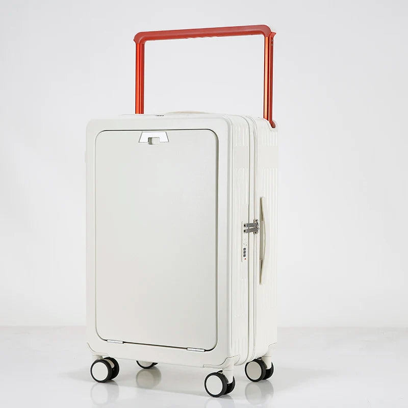 KTX-864659 Soft Shell Carry-On Suitcase with Open Top and Laptop Compartment for Travelling