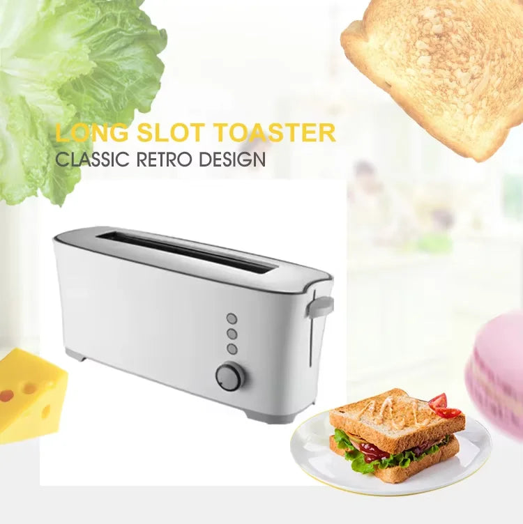 KTX-173587 1000W Slim Two Slice Toaster with 6 Setting Shade Control