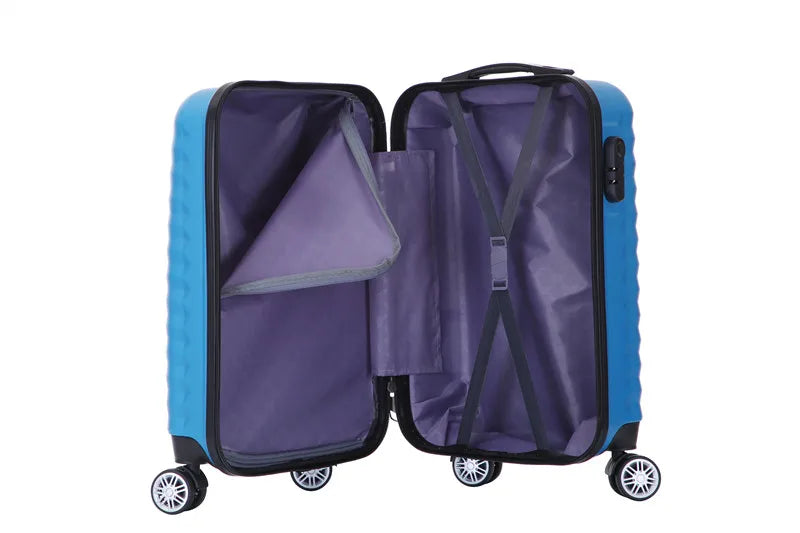 KTX-060115 4-Piece Universal Trolley Suitcase Set with 12/20/24/28 Inch Wheels for Travel