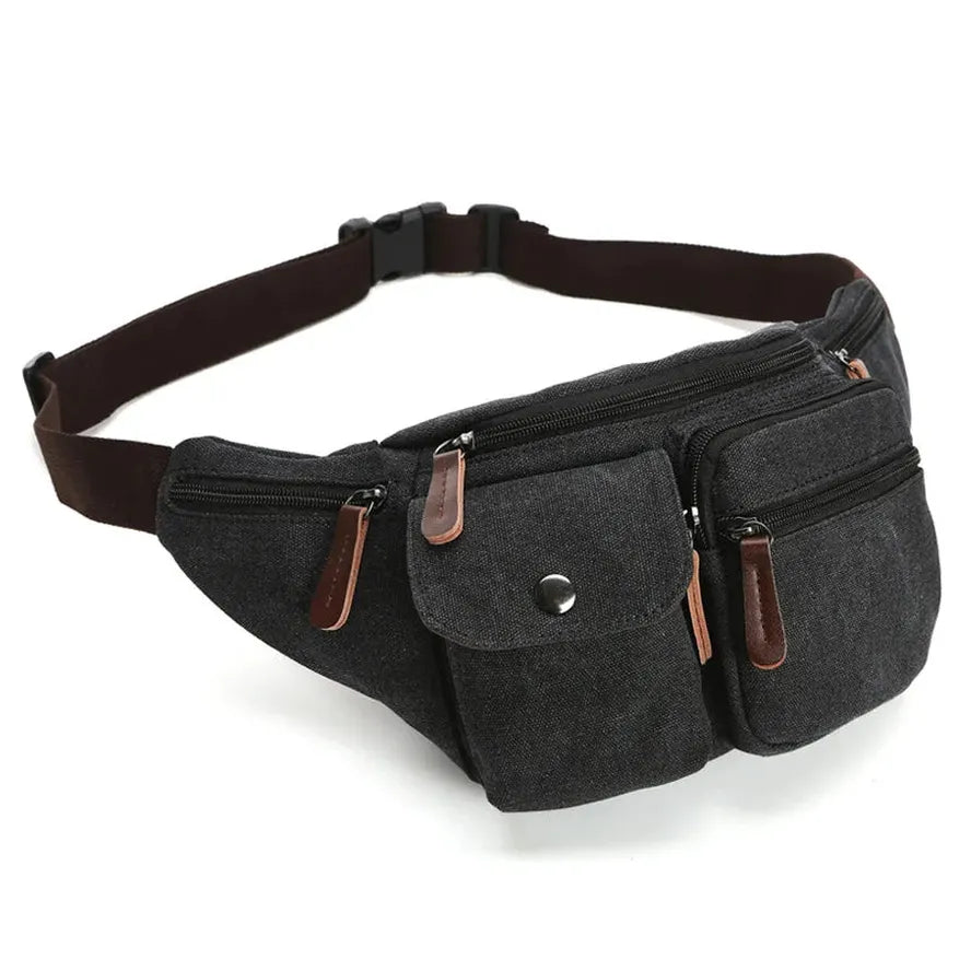 KTX-910419 Multifunctional Canvas Waist Bag for Work and Travel