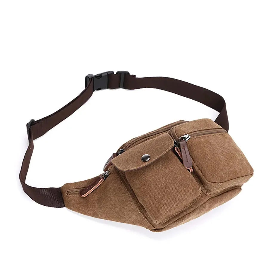 KTX-910419 Multifunctional Canvas Waist Bag for Work and Travel