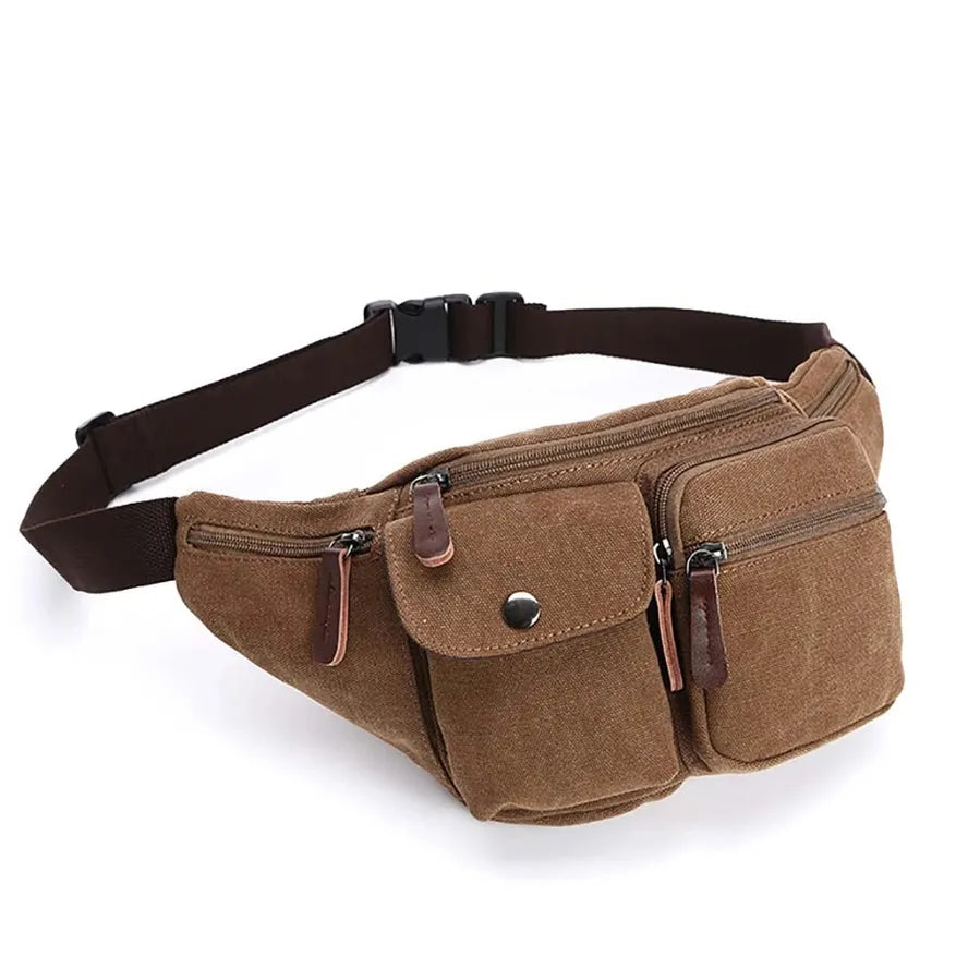KTX-910419 Multifunctional Canvas Waist Bag for Work and Travel