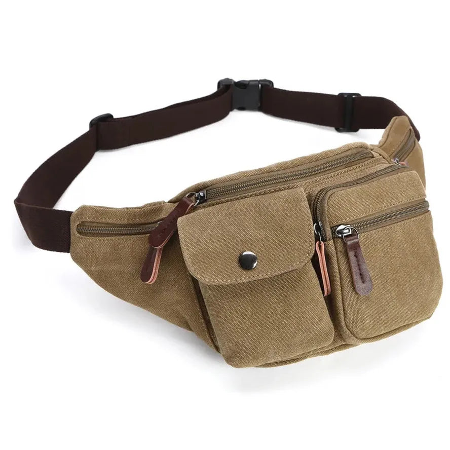 KTX-910419 Multifunctional Canvas Waist Bag for Work and Travel