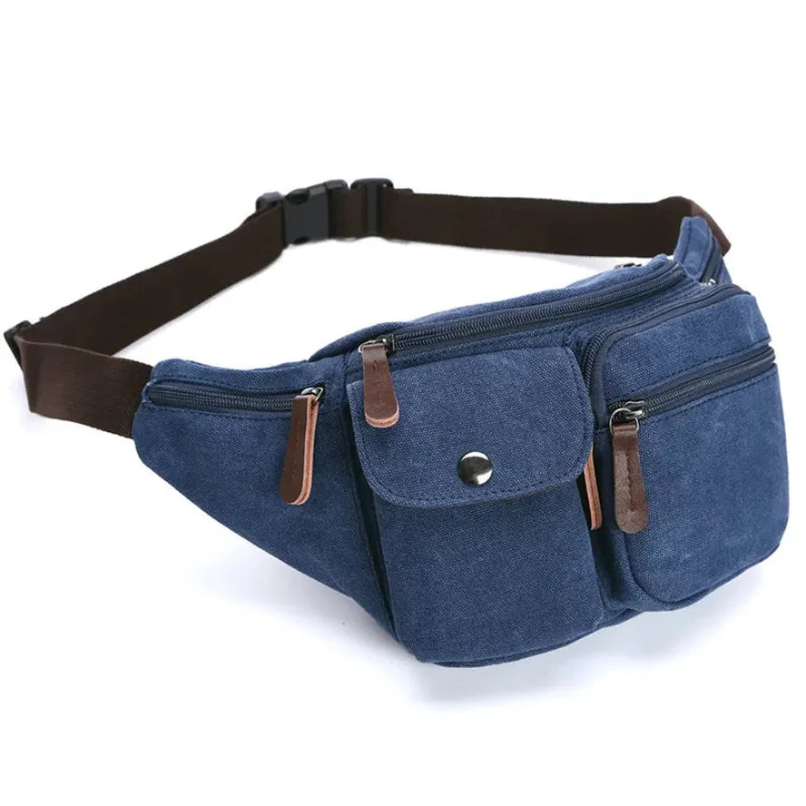 KTX-910419 Multifunctional Canvas Waist Bag for Work and Travel
