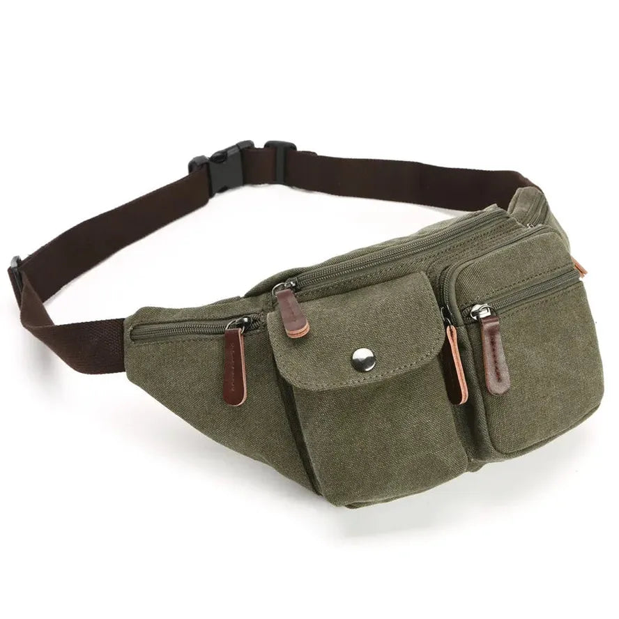 KTX-910419 Multifunctional Canvas Waist Bag for Work and Travel