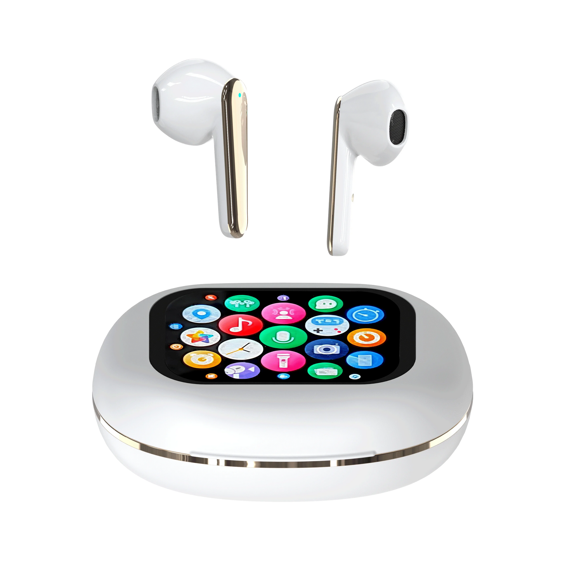 KTX-346899 True Wireless In-Ear Sport Earbuds with LED Touch Screen and Digital Battery Indicator, JL Chipset for Gaming and Travel