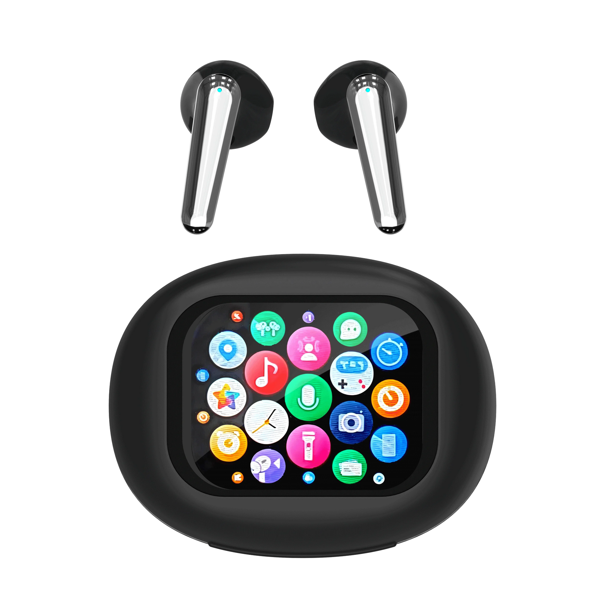 KTX-346899 True Wireless In-Ear Sport Earbuds with LED Touch Screen and Digital Battery Indicator, JL Chipset for Gaming and Travel