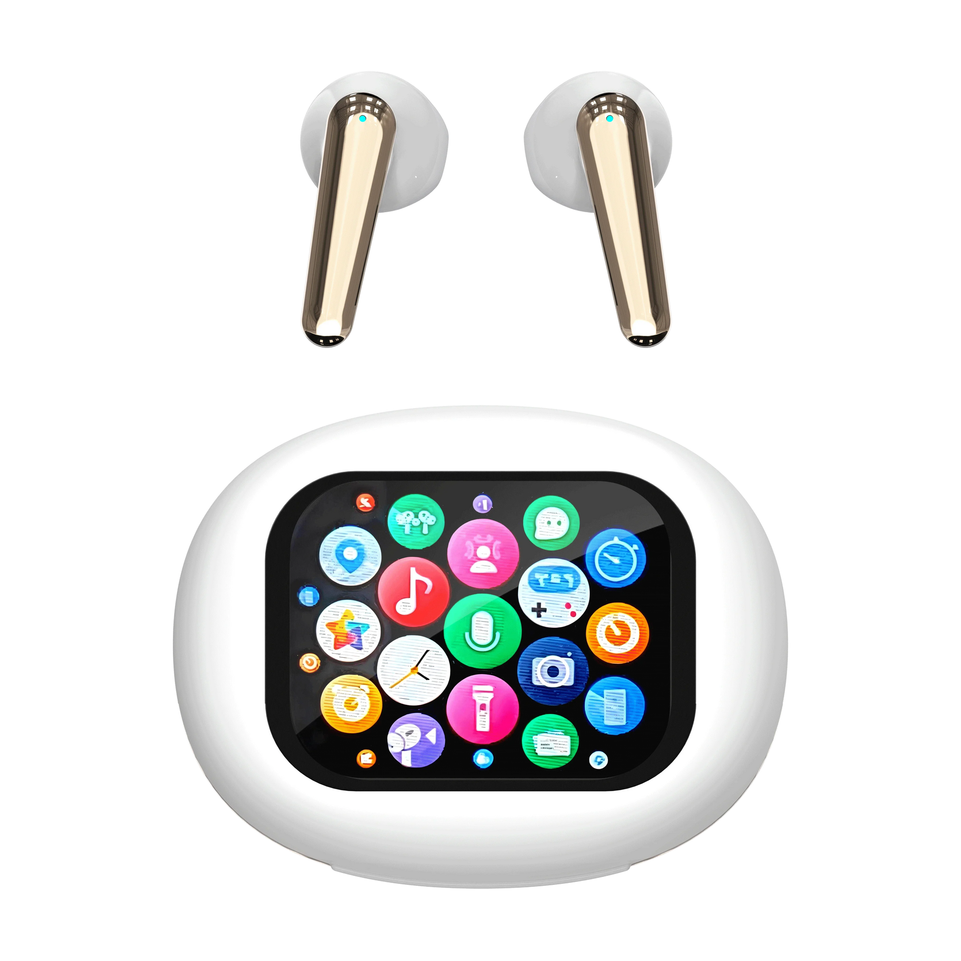 KTX-346899 True Wireless In-Ear Sport Earbuds with LED Touch Screen and Digital Battery Indicator, JL Chipset for Gaming and Travel