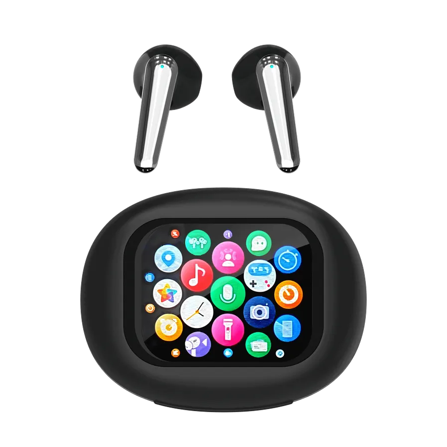 KTX-346899 True Wireless In-Ear Sport Earbuds with LED Touch Screen and Digital Battery Indicator, JL Chipset for Gaming and Travel