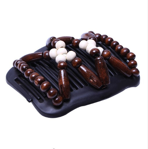 KTX-034451 Beaded Vintage Elastic Hairpin and Comb Clip for Women - Elegant Hair Accessory