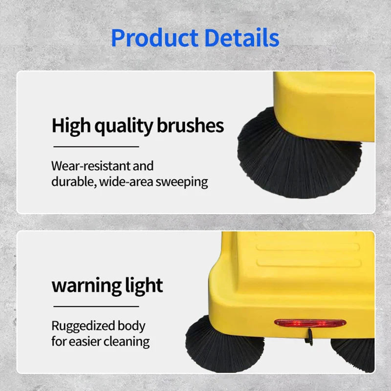 KTX-470483 Electric Hand Push Floor Sweeper for Commercial and Outdoor Use